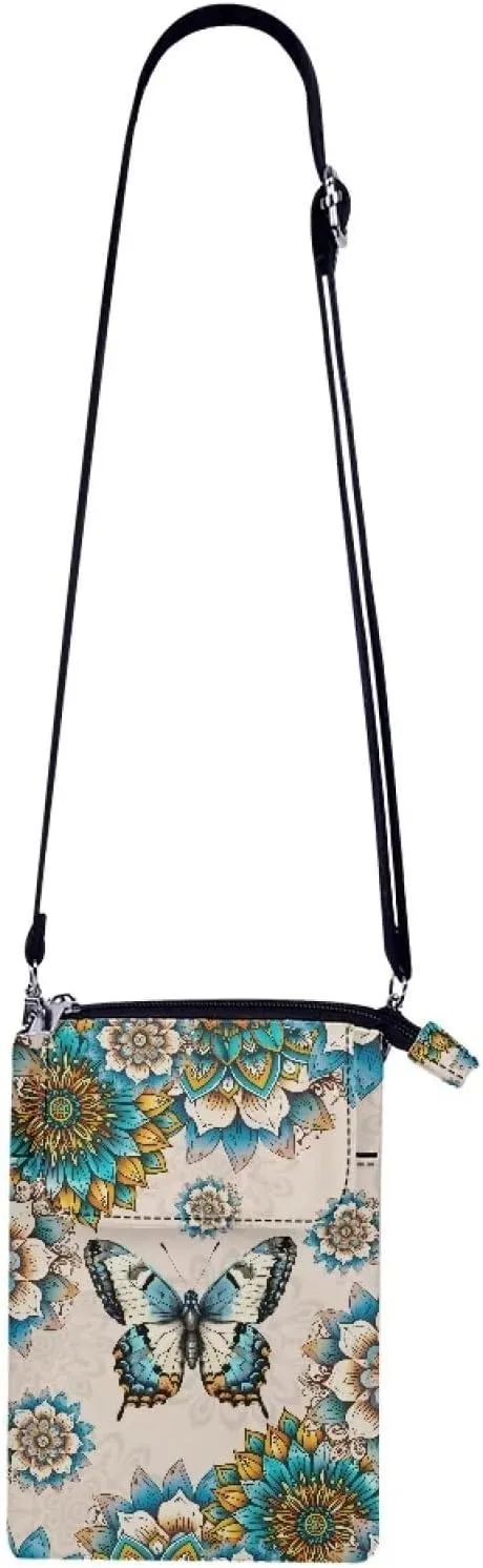 Kuiaobaty Crossbody Sling bag for Women Stylish Bags for Girls Outdoor Travel Zip Cloth Bag Cellphone Storage Purse