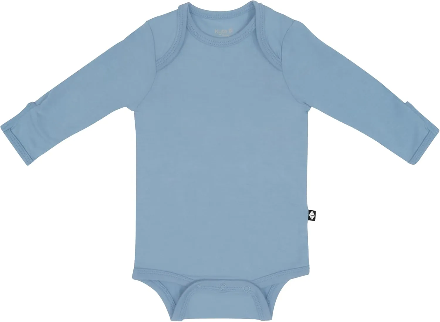 KYTE BABY Soft Bamboo from Rayon Long Sleeve Unisex Bodysuit, 0-24 Months