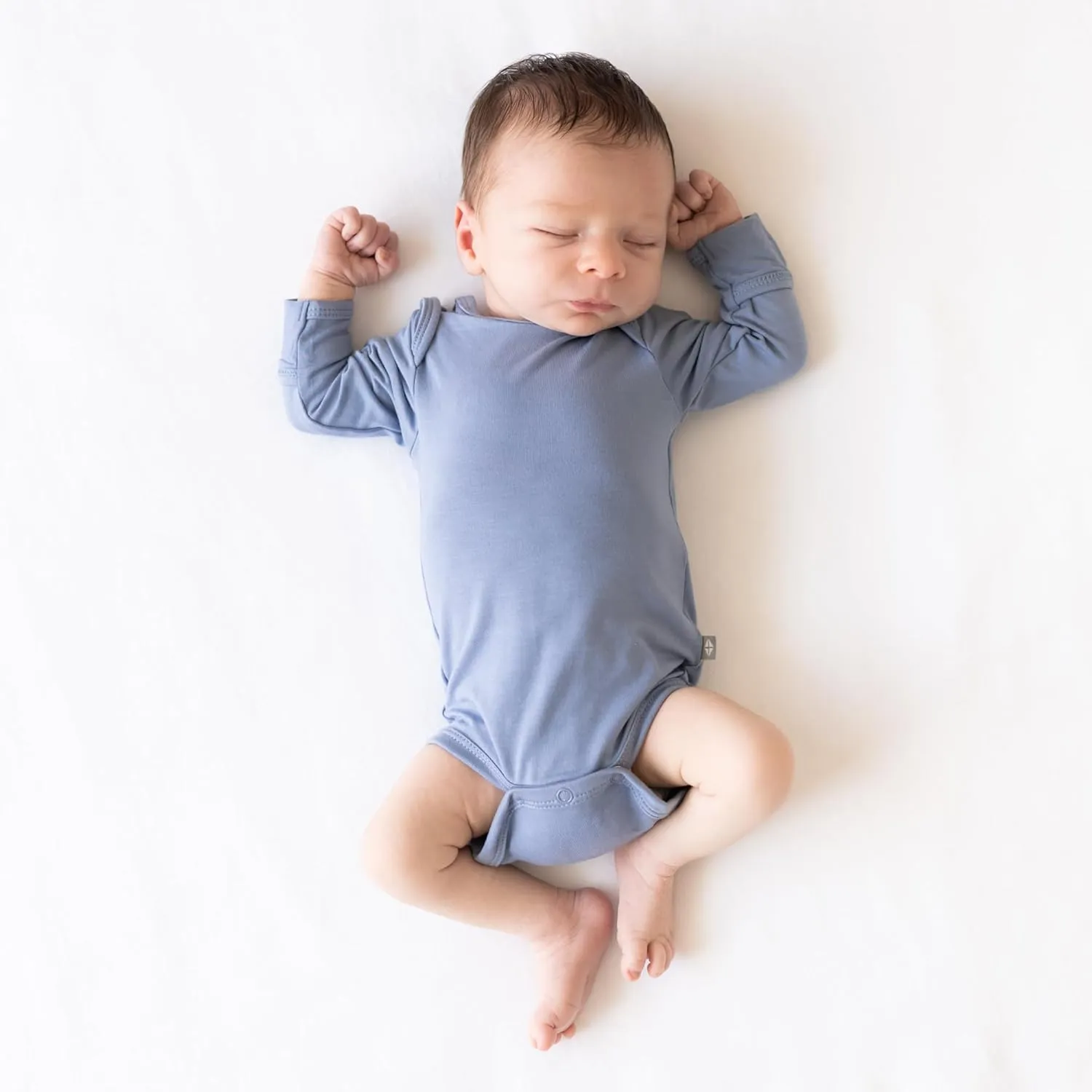 KYTE BABY Soft Bamboo from Rayon Long Sleeve Unisex Bodysuit, 0-24 Months