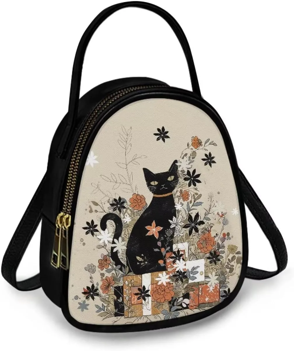 Ladies Double Layer Soft PU Leather Multi-Pocket Shoulder Bag Handbag Womens Crossboby Bag with Adjustable Strap
