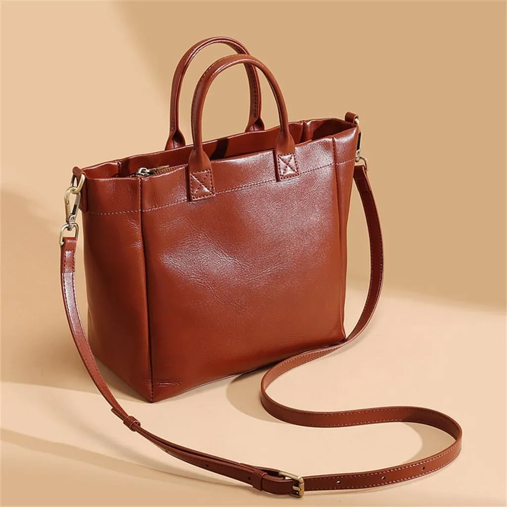 Ladies Handbag Shoulder Retro Bag Tote Women Large Capacity Temperament Crossbody Bag