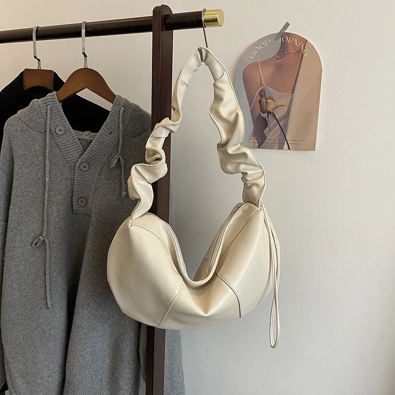 Large Capacity Crossbody Bag Fashionable Shoulder Dumpling Bag