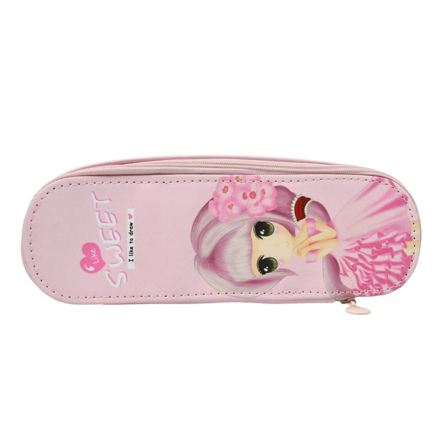 Large Capacity Pencil Case with Double Compartments