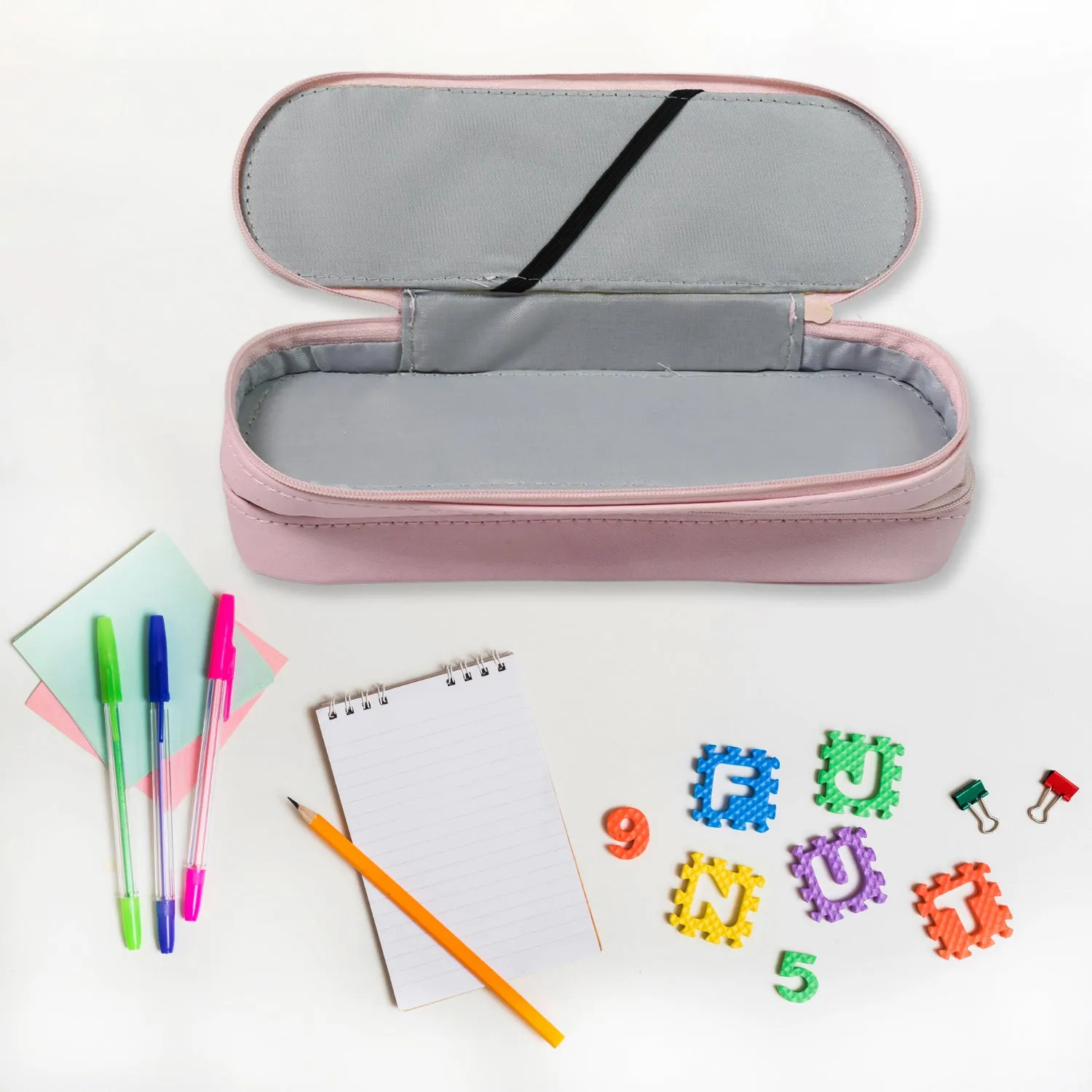 Large Capacity Pencil Case with Double Compartments
