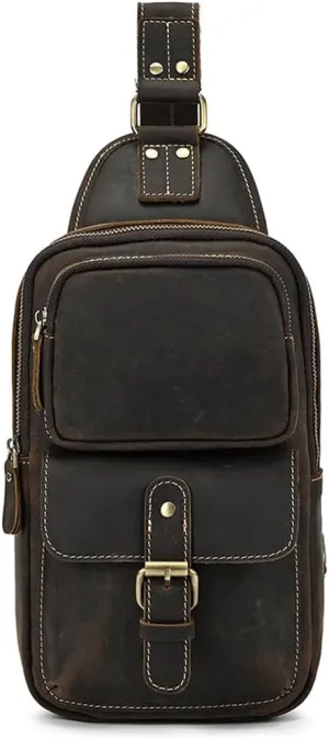 Large Capacity Vintage Backpack Crossbody Bag Sports Shoulder Bag