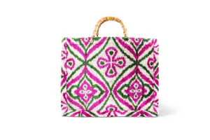 Large Tote Bamboo Handle
