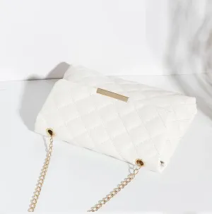 Lattice Women's Embroidered PU Leather Crossbody Phone Bag