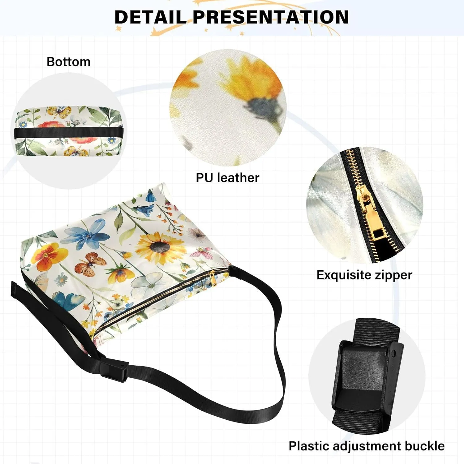 Leather Crossbody Bag for Women,Leather Crossbody Purse Leather Tote Bag Lady Shoulder Bag