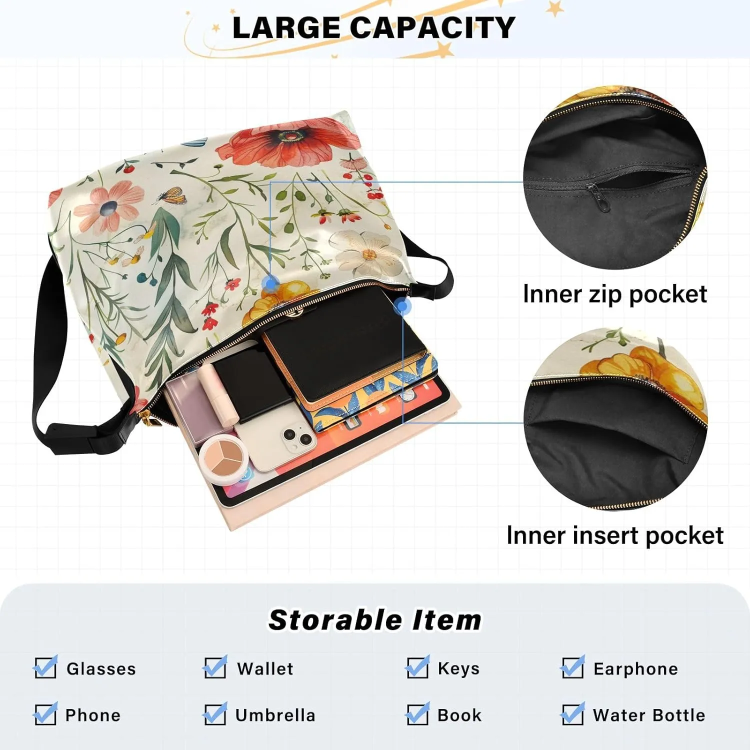Leather Crossbody Bag for Women,Leather Crossbody Purse Leather Tote Bag Lady Shoulder Bag