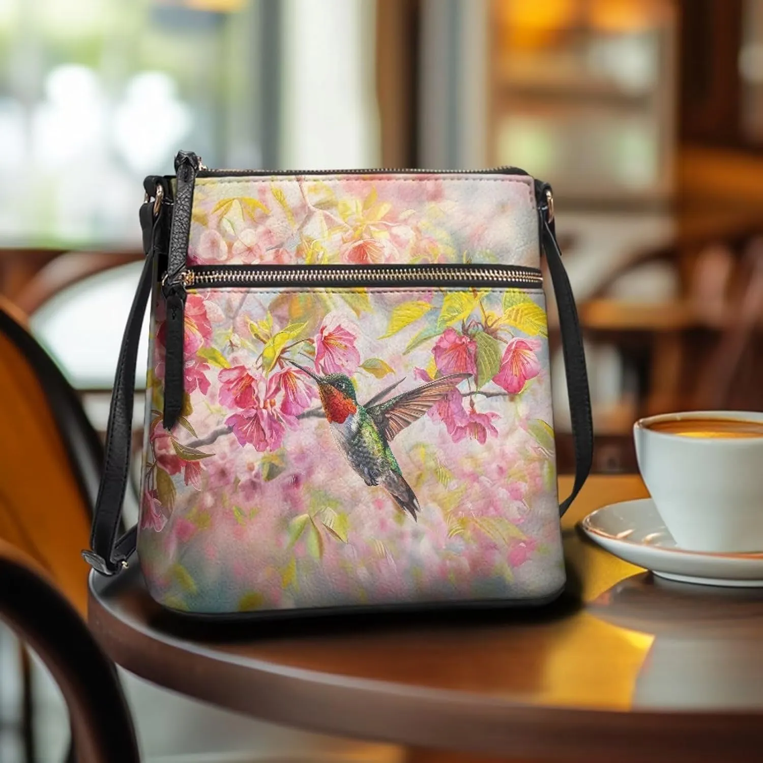 Leather Crossbody Bags for Women Travel Cell Phone Purse with Adjustable Strap Fashion Shoulder Handbag Wallet