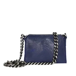 Leather Mini Crossbody with Chunky Chain