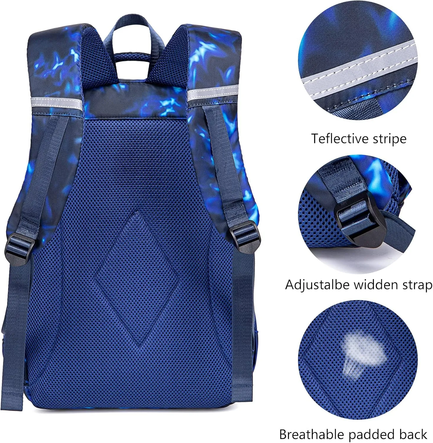 LEDAOU School Backpack Teen Kids Boys Girls Backpacks Teens Bookbag Casual Daypack School Bag