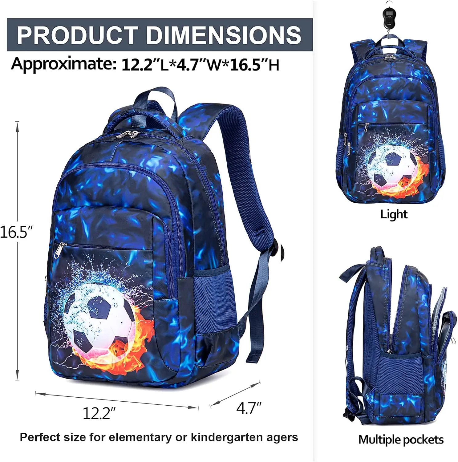 LEDAOU School Backpack Teen Kids Boys Girls Backpacks Teens Bookbag Casual Daypack School Bag