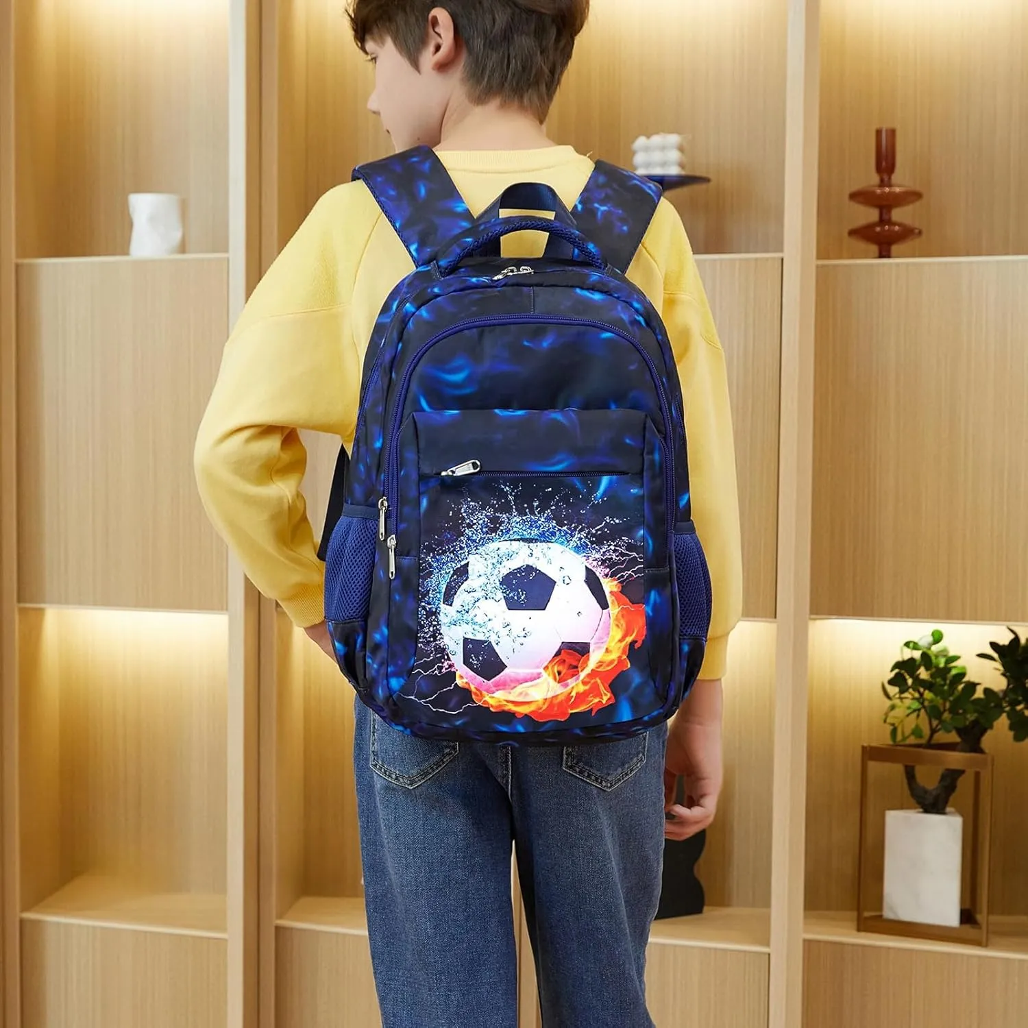 LEDAOU School Backpack Teen Kids Boys Girls Backpacks Teens Bookbag Casual Daypack School Bag