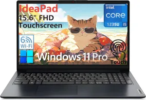 Lenovo Ideapad Laptop, 15.6" Touchscreen FHD Computer, Intel 10-Core i5-1235U (Beat i7-1195G7), 40GB DDR4 RAM, 1TB PCIe SSD, WiFi 6, BT 5.2, Type-C, HDMI, Abyss Blue, Windows 11 Pro S