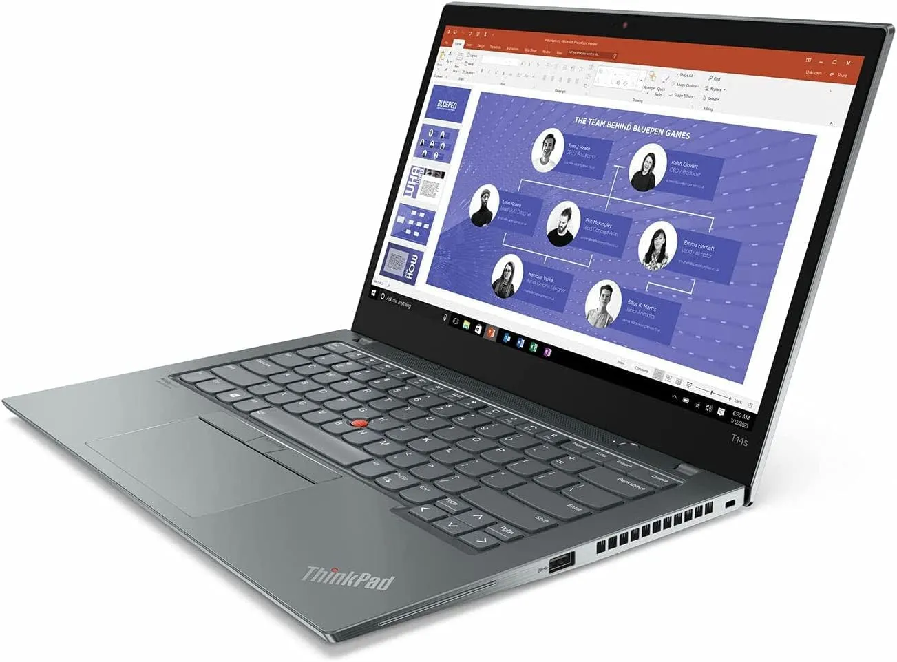 Lenovo ThinkPad T14s Gen2 Laptop 2023, 14" FHD IPS Touchscreen, Intel i7-1165G7 4-Core, Iris Xe Graphics, 16GB LPDDR4 4TB SSD, Backlit KB, Thunderbolt 4, FP Reader, Wi-Fi 6, Win11 Pro, COU 32GB USB
