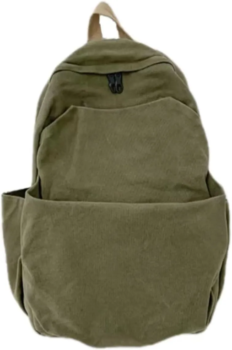 Lightweight Laptop Backpack Gym Bag Canvas Backpack Y2K Aesthetic Shoulder Bag Vintage Travel Rucksack