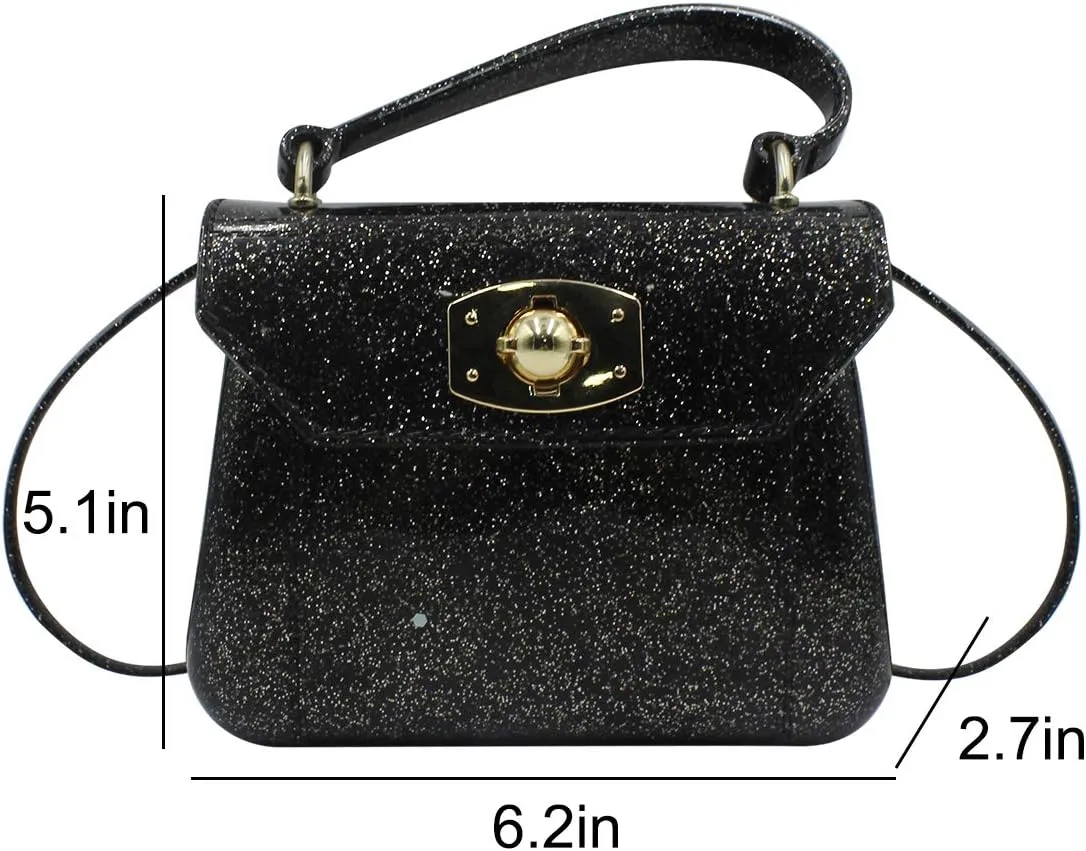 Little Girls Purse Small Candy Color Jelly Crossbody Bag Satchel Tote Handbag Shoulder