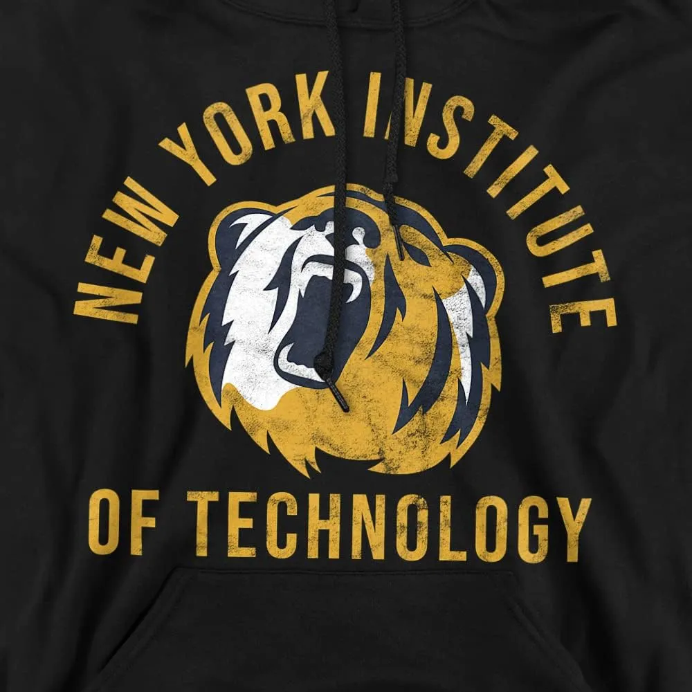 LOGOVISION New York Institute of Technology Official Bears Logo Unisex Adult Pull-Over Hoodie