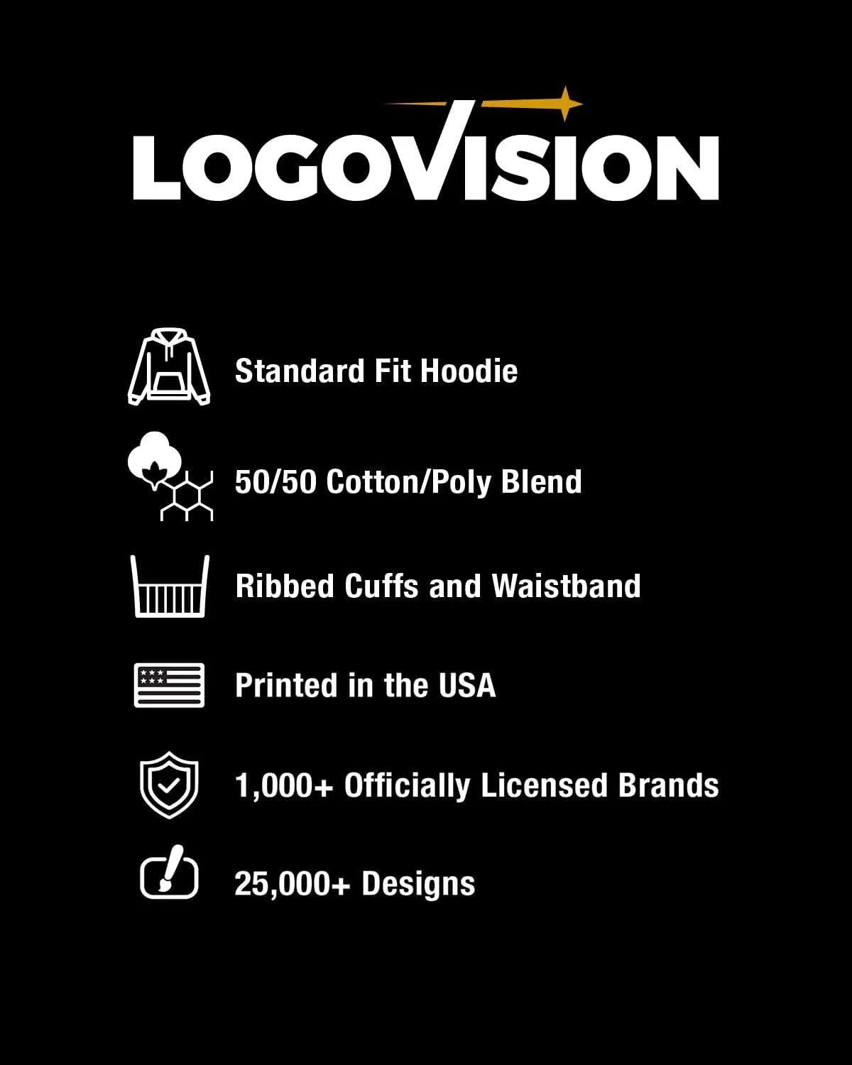 LOGOVISION New York Institute of Technology Official Bears Logo Unisex Adult Pull-Over Hoodie