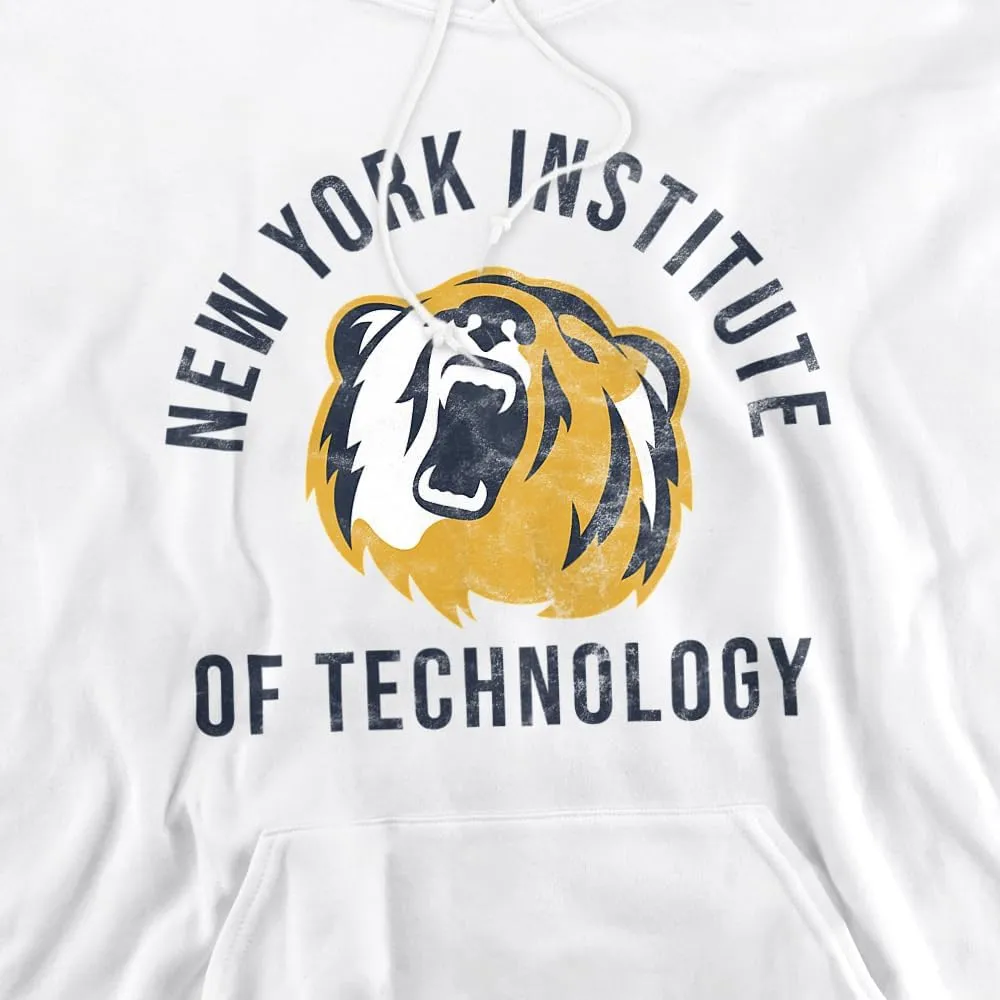 LOGOVISION New York Institute of Technology Official Bears Logo Unisex Adult Pull-Over Hoodie