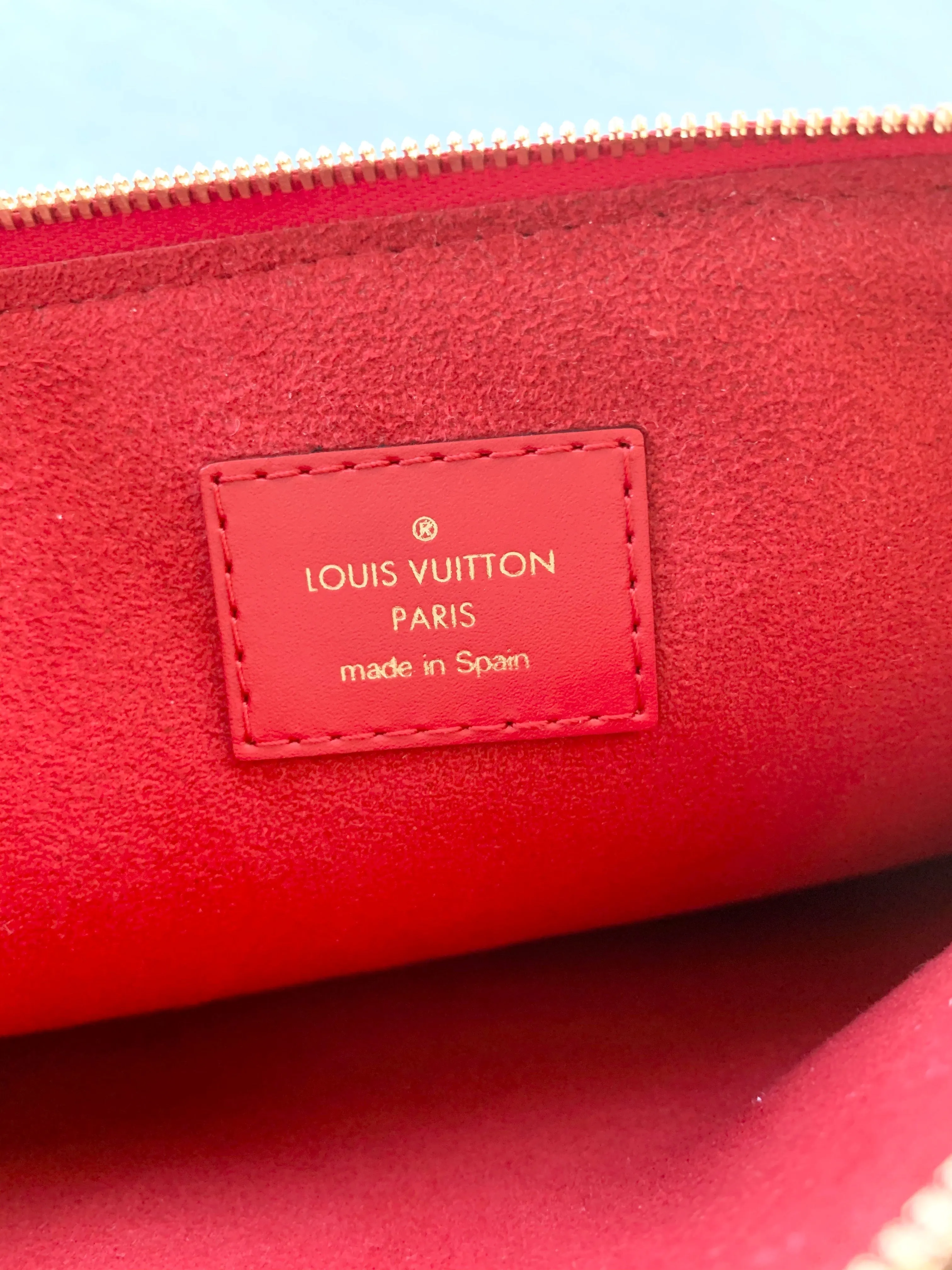 Louis Vuitton Denim Monogram Patchwork City Pouch