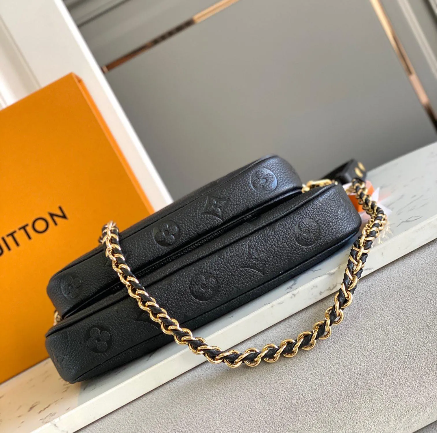 LOUIS VUITTON Multi Pouchette Monogram Empreinte Bag