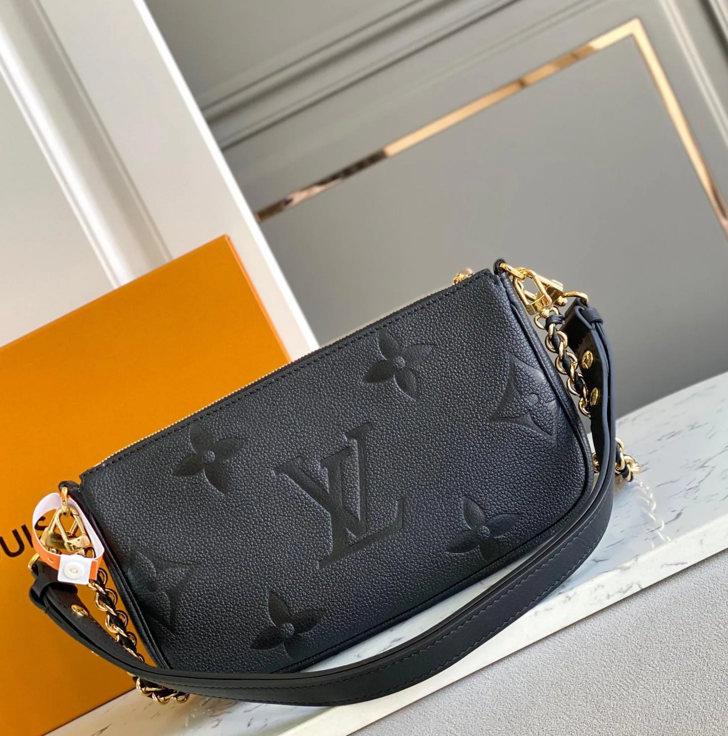 LOUIS VUITTON Multi Pouchette Monogram Empreinte Bag
