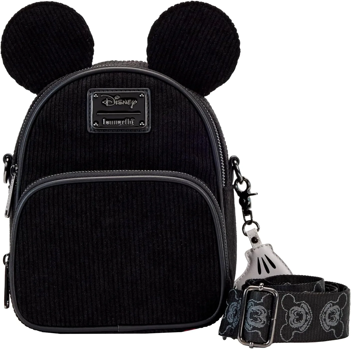Loungefly Disney Mickey Corduroy Convertible Crossbody Bag