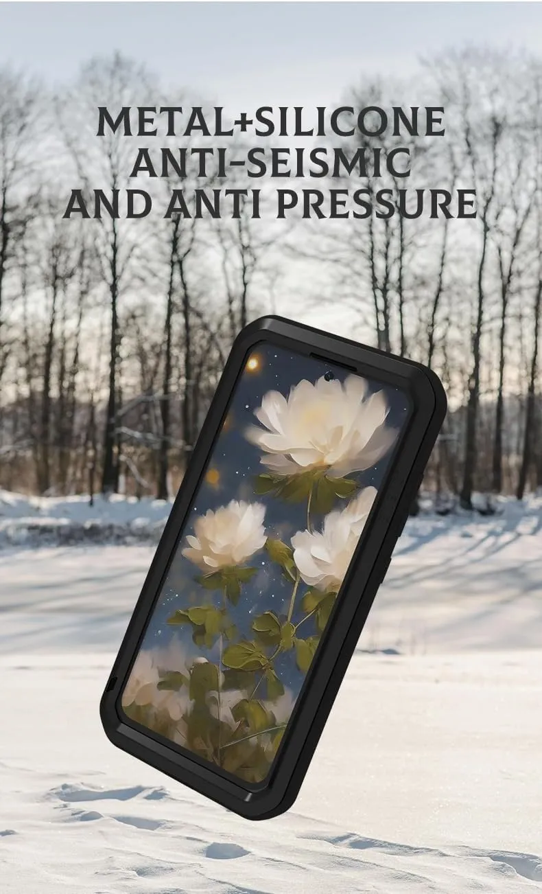 LOVE MEI for Samsung Galaxy S25 /S25 Plus Case,Outdoor Sports Military Heavy Duty Metal Shockproof Dustproof Full Body Case with Built in Tempered Glass Screen Protector (Silver, S25 )