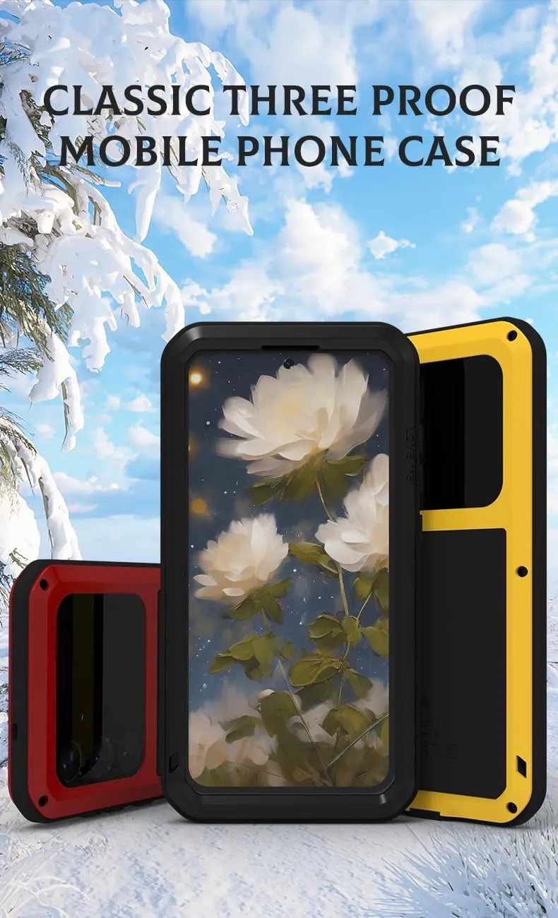 LOVE MEI for Samsung Galaxy S25 /S25 Plus Case,Outdoor Sports Military Heavy Duty Metal Shockproof Dustproof Full Body Case with Built in Tempered Glass Screen Protector (Silver, S25 )