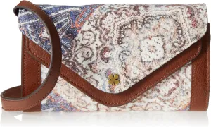 Lucky Brand Love Cotton Crossbody Wallet, Vintage Patch
