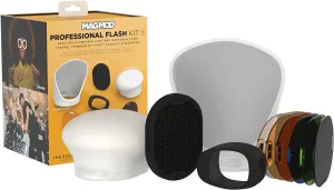 MagMod Professional Flash Kit 2 | Photography Lighting Flash Diffuser Set | Magnetic Light Diffuser Attachments | Lightweight MagMod Modifiers | Superior Light Control