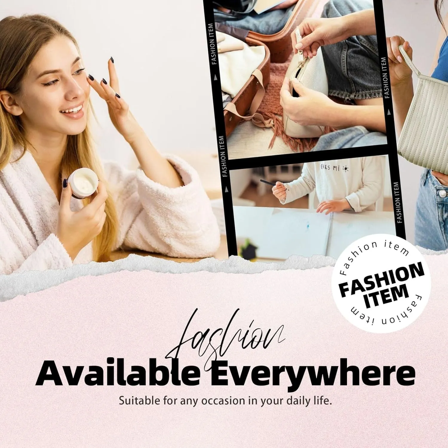 Makeup Bag for Women Wheels Abandoned in The Desert Travel Cosmetic Bag Large Capacity Portable Makeup Organizer Bags PU Leather Waterproof Toiletry Bag Cute Aesthetic Zipper Makeup Pouch