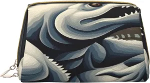 Makeup Bag Women Toiletrie Showe Brush Skin Care Travel Organizer Purse Me Large Makeup Purse AccessoriesSci Fi Lizard Man