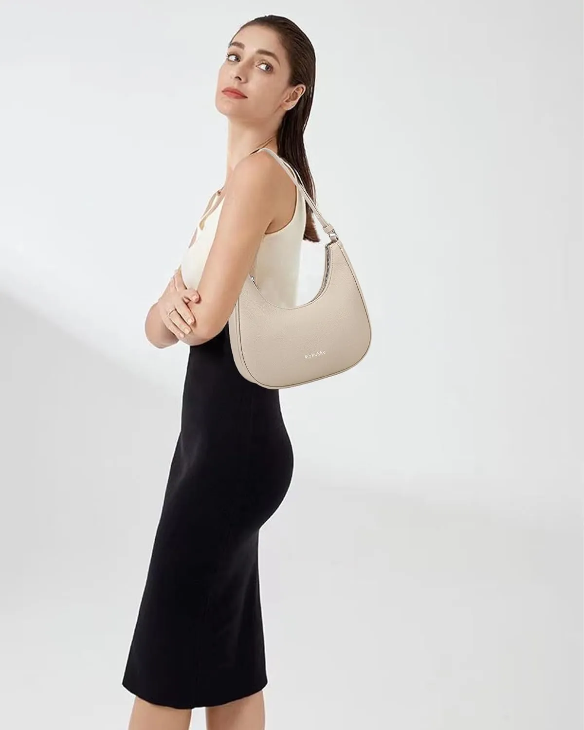 Makukke Small Shoulder Bag, Crossbody Bag - PU Leather, Y2K Vintage Party Handbag