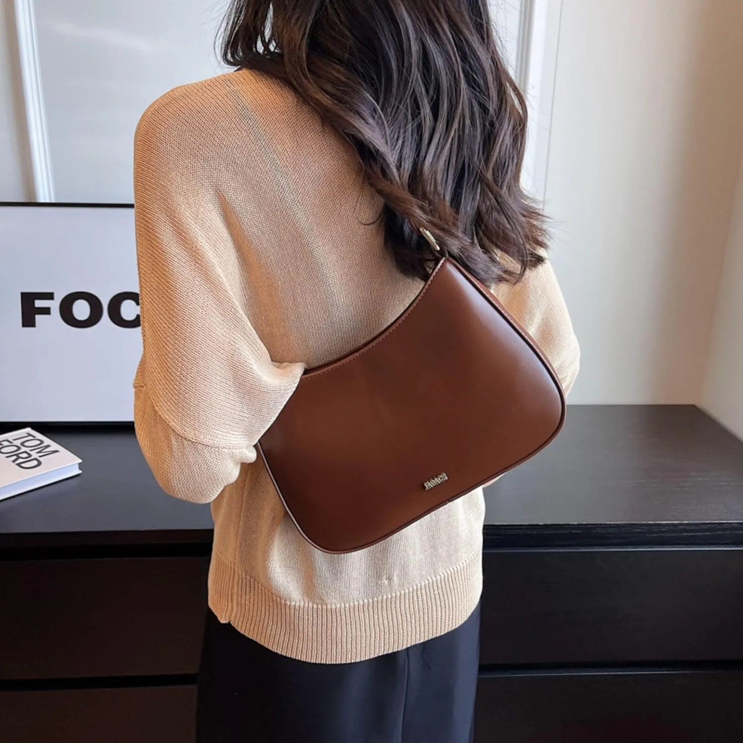 Makukke Small Shoulder Bag, Crossbody Bag - PU Leather, Y2K Vintage Party Handbag