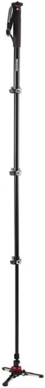 Manfrotto Video Monopod XPRO , 4-Section Aluminium Camera and Video Support Rod with Fluid Base, Photography Accessories for Content Creation, Video, Vlogging
