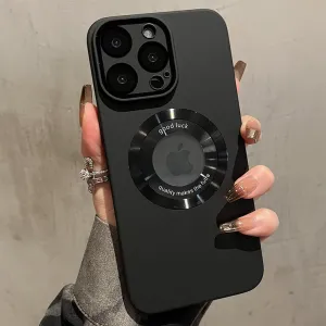 Matte Lens Film Shockproof Magsafe Case - iPhone