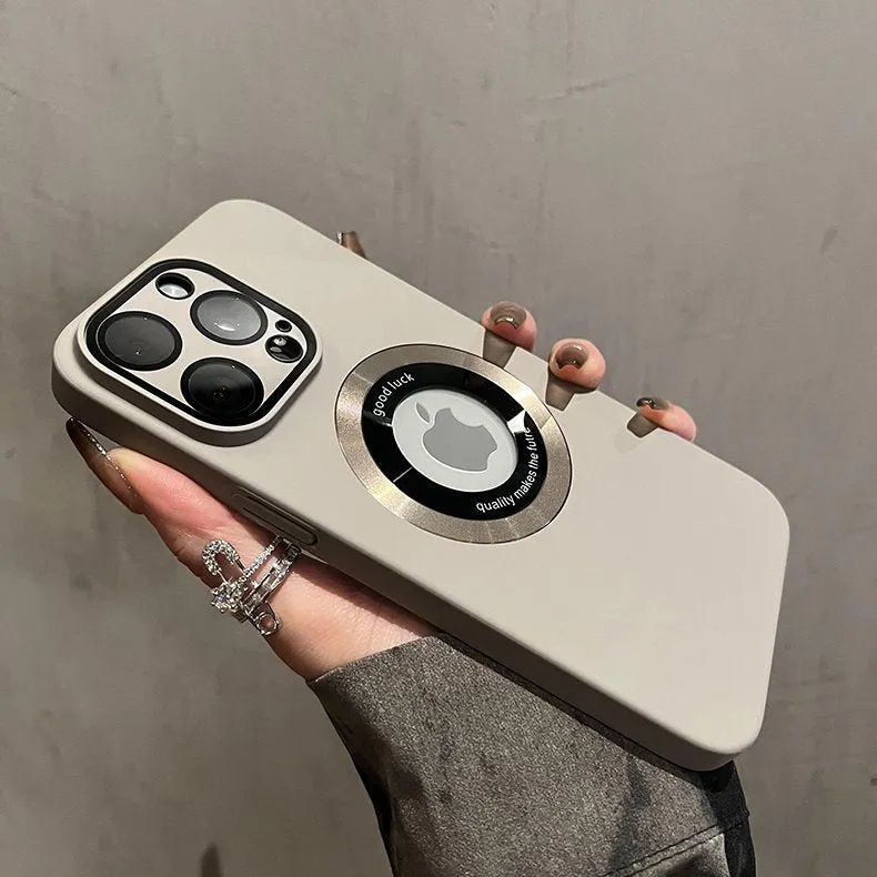 Matte Lens Film Shockproof Magsafe Case - iPhone