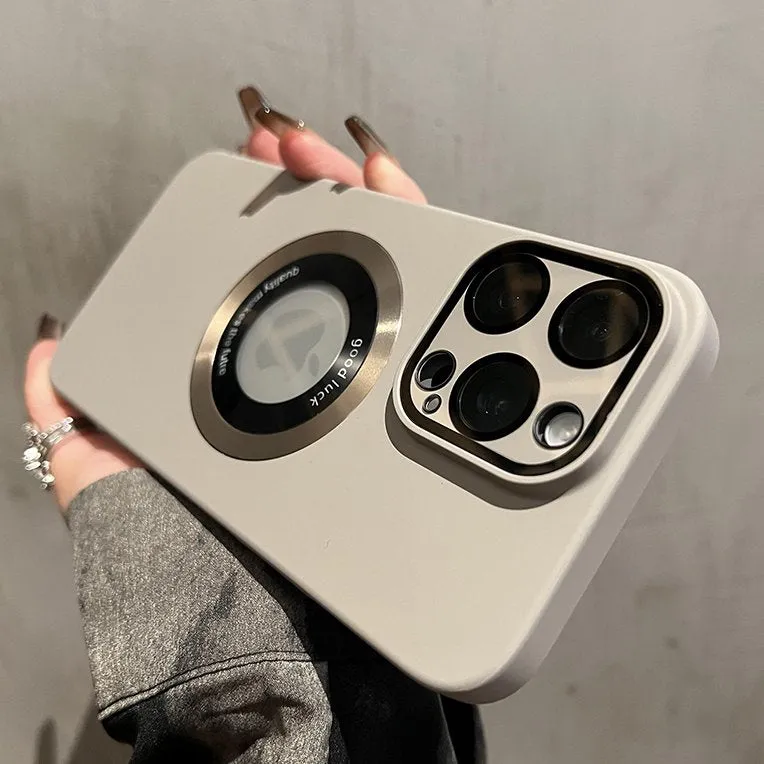 Matte Lens Film Shockproof Magsafe Case - iPhone