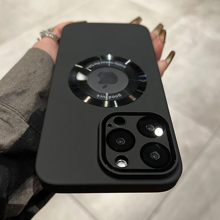 Matte Lens Film Shockproof Magsafe Case - iPhone
