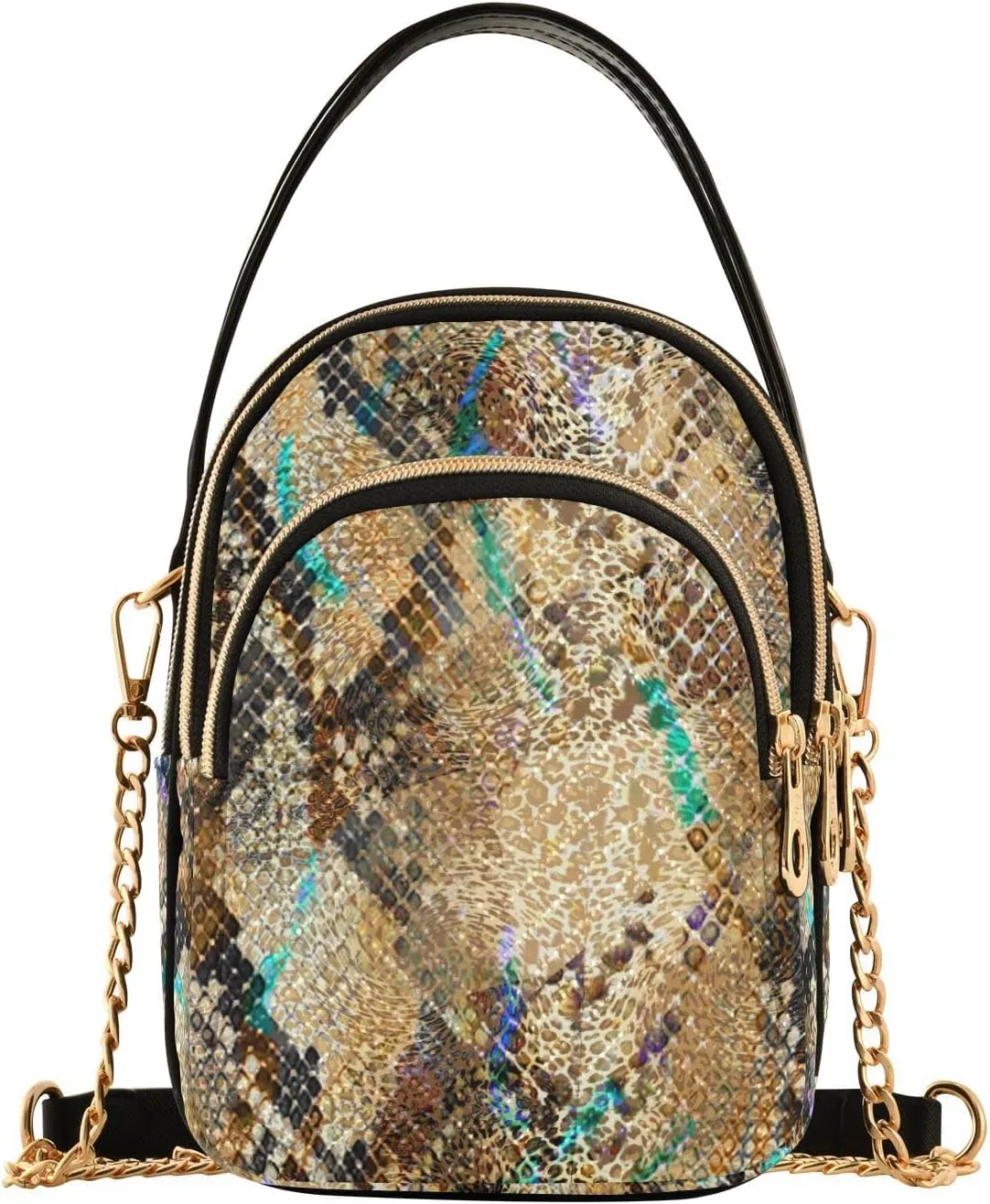 MCHIVER Crossbody Bag for Women Cell Phone Purse Wallet with Removable Chain Shoulder Handbag for Work Travel Passport Phone