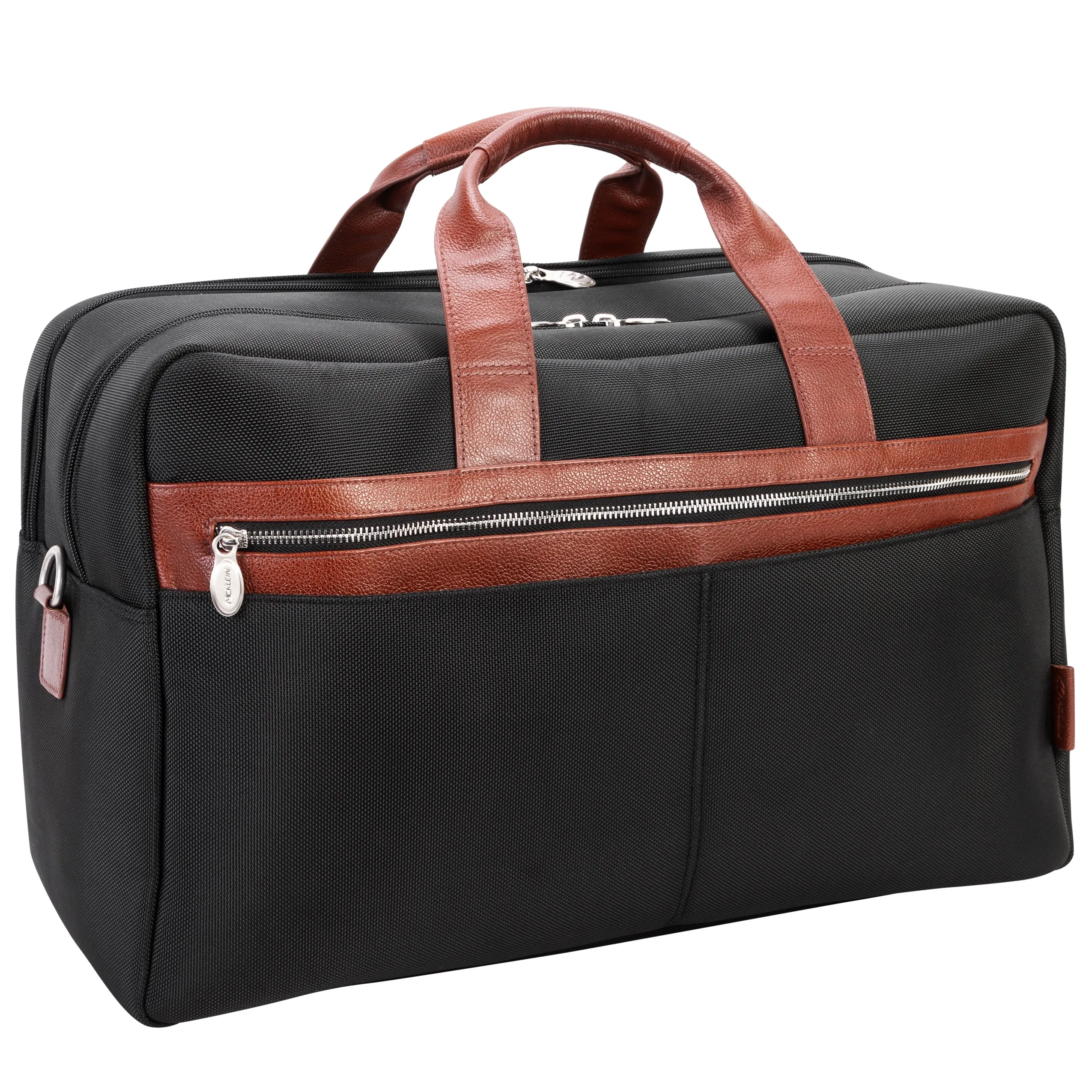 McKlein USA Wellington 21" Nylon Two-Tone Dual-Compartment Laptop & Tablet Carry-All Duffel