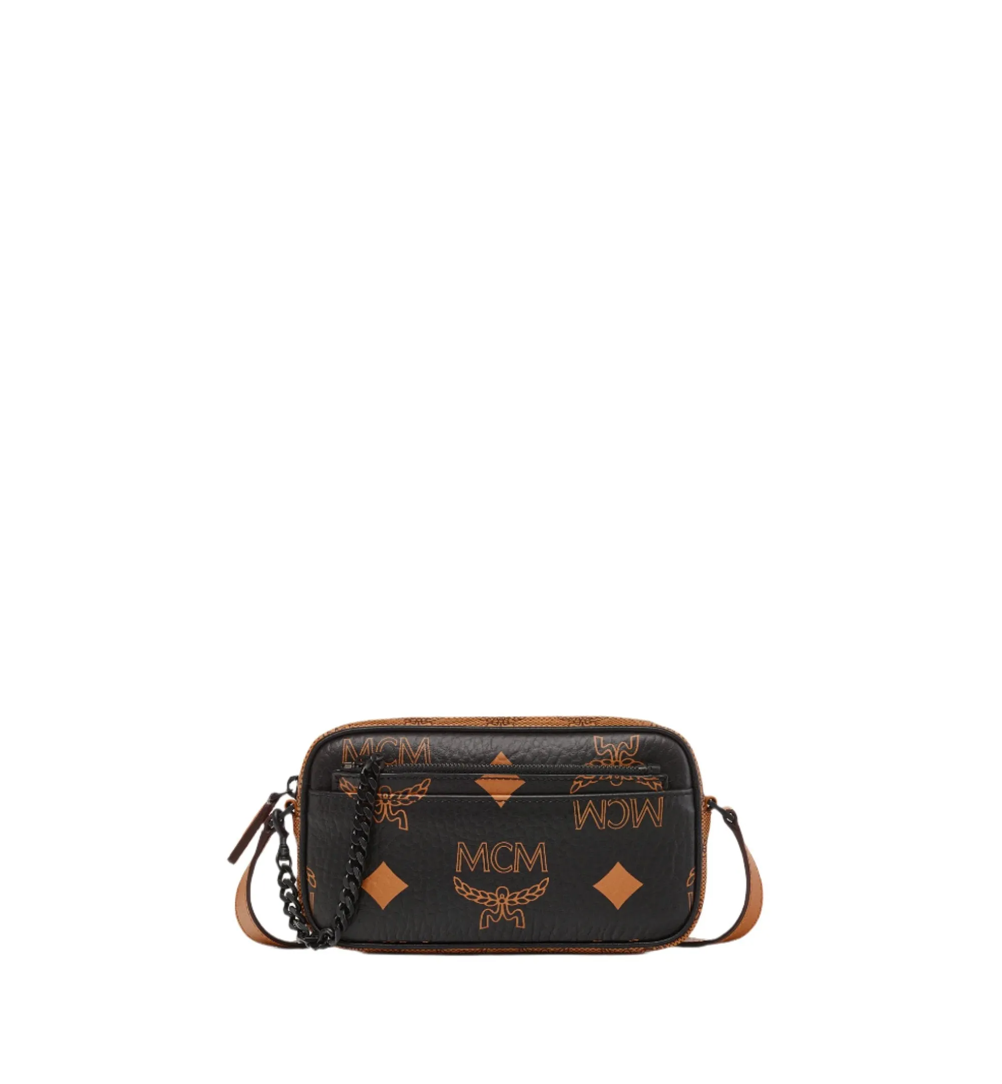 MCM Aren Ladies Crossbody w/ Pouch in Monogram Mix