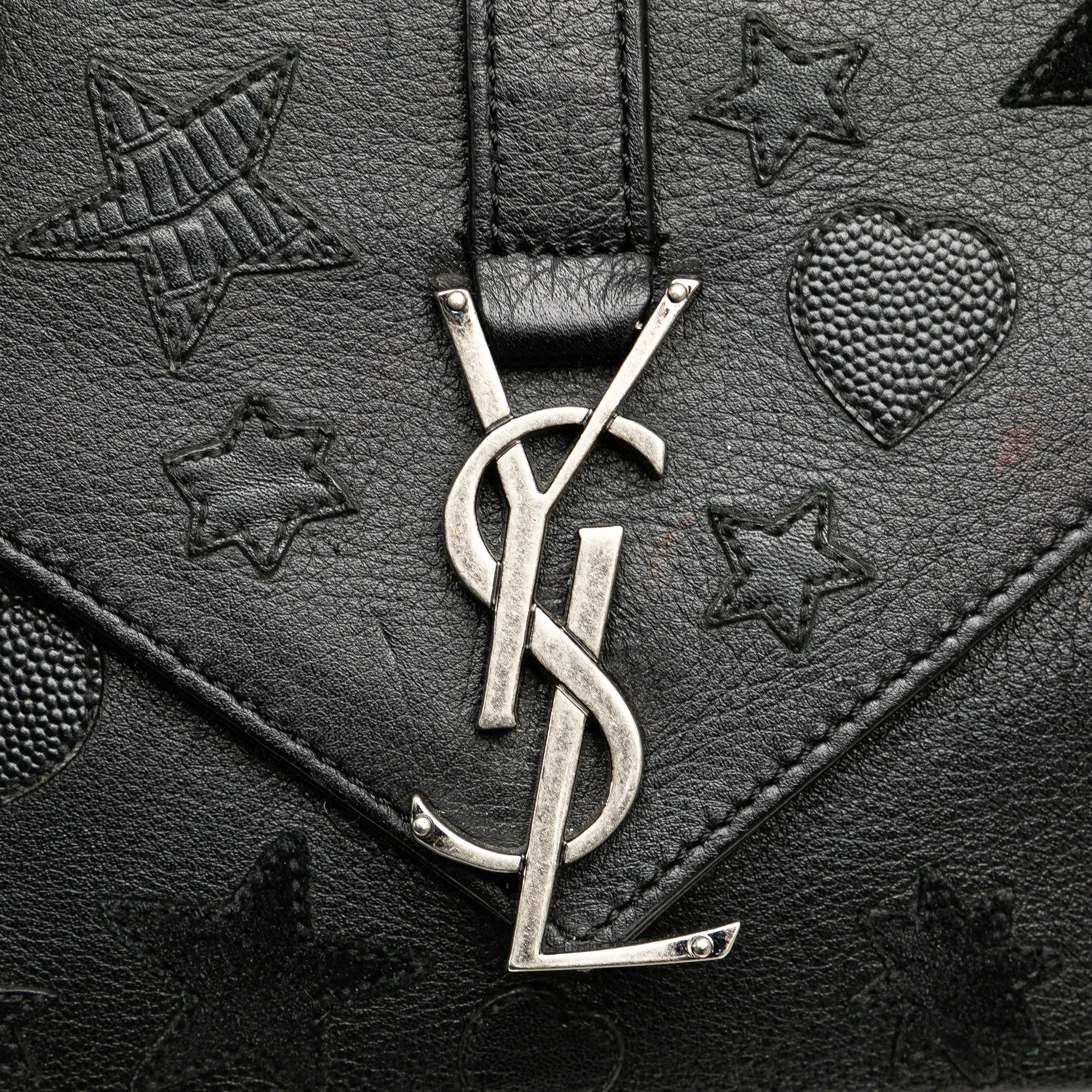 Medium Monogram Heart Patchwork Chain Wallet