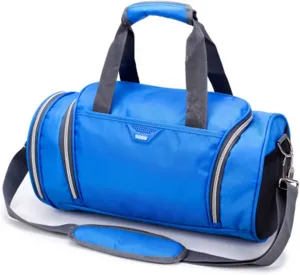 Men's and Women's Waterproof Sports Backpack Fitness Travel Tote Bag Outdoor Shoe Bag Separate Space (Blue)