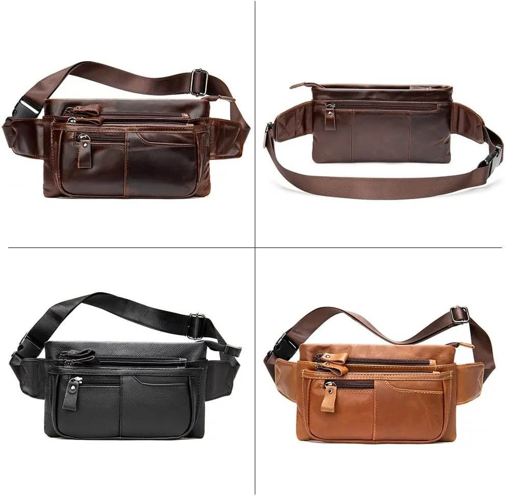 Men's Bag Single Shoulder Crossbody Bag Single Shoulder Bag Men's Top Layer Business Casual