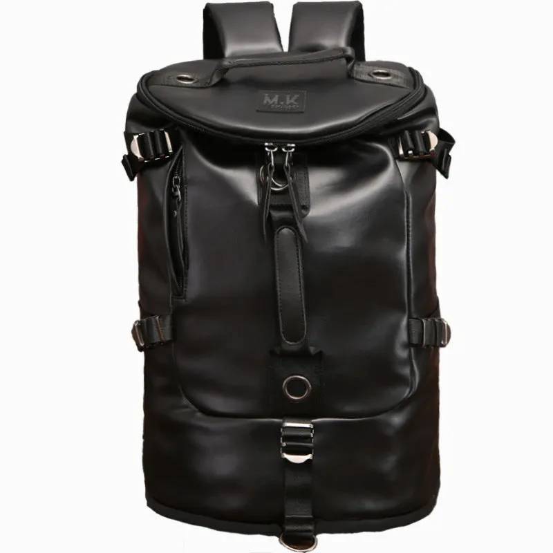 Men's Korean Style Canvas Fashionable Green Computer Backpacks