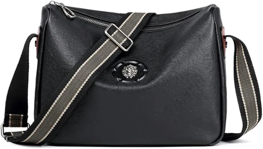 Men's Leather Casual Multifunctional Casual Crossbody Layer Cowhide Large Capacity Men's Bag